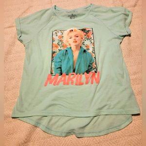 Teal Marilyn Monroe Tee